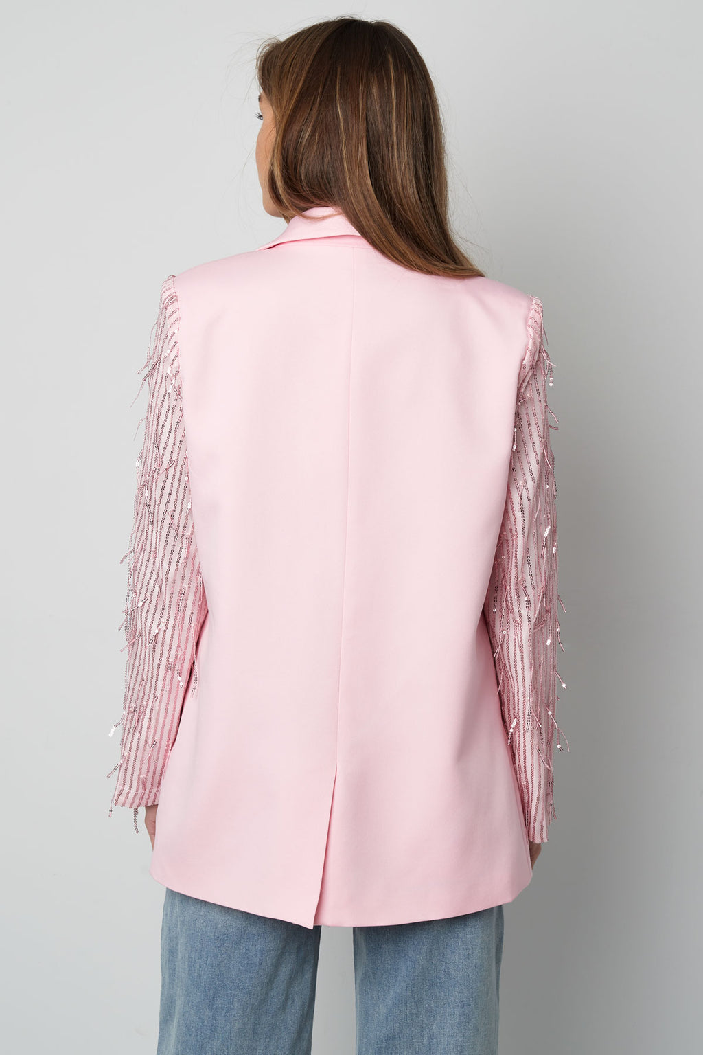 Blazer glitter sleeves