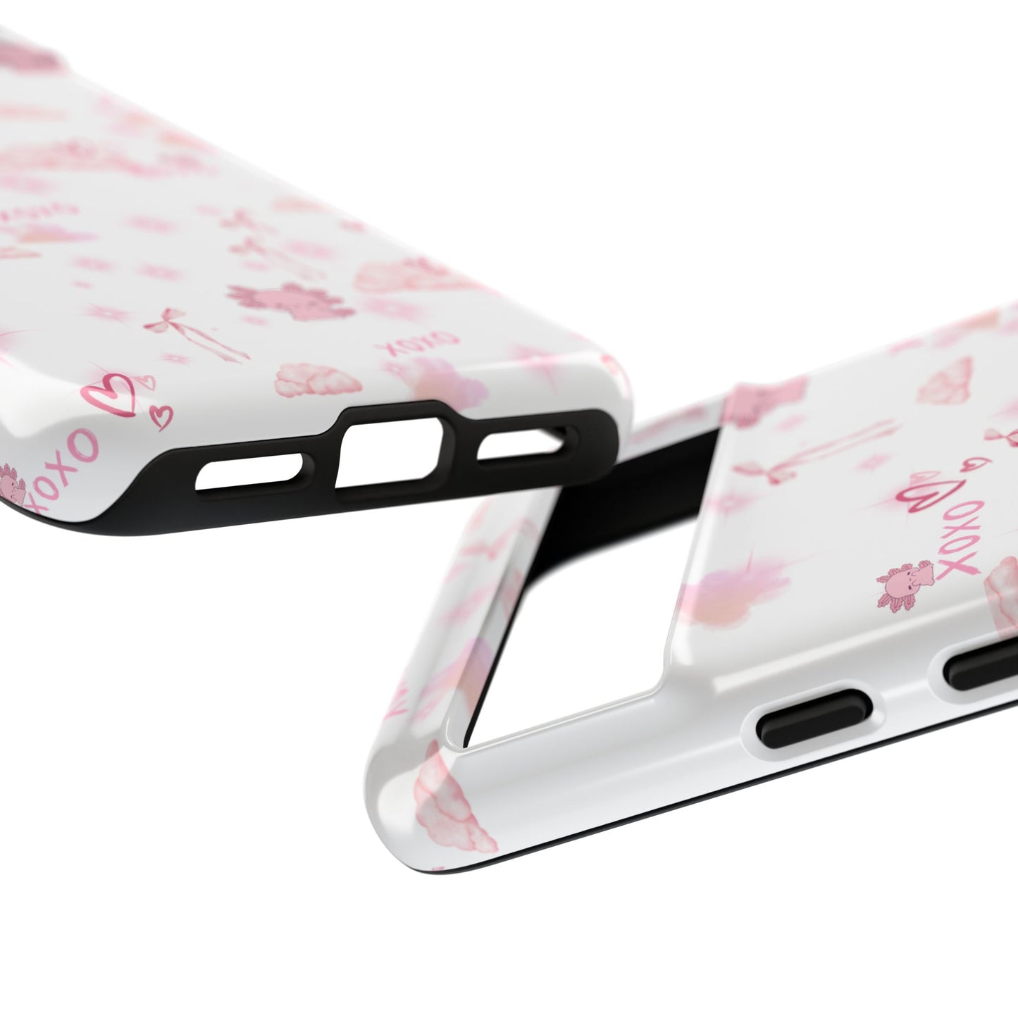 Pink clouds phone case
