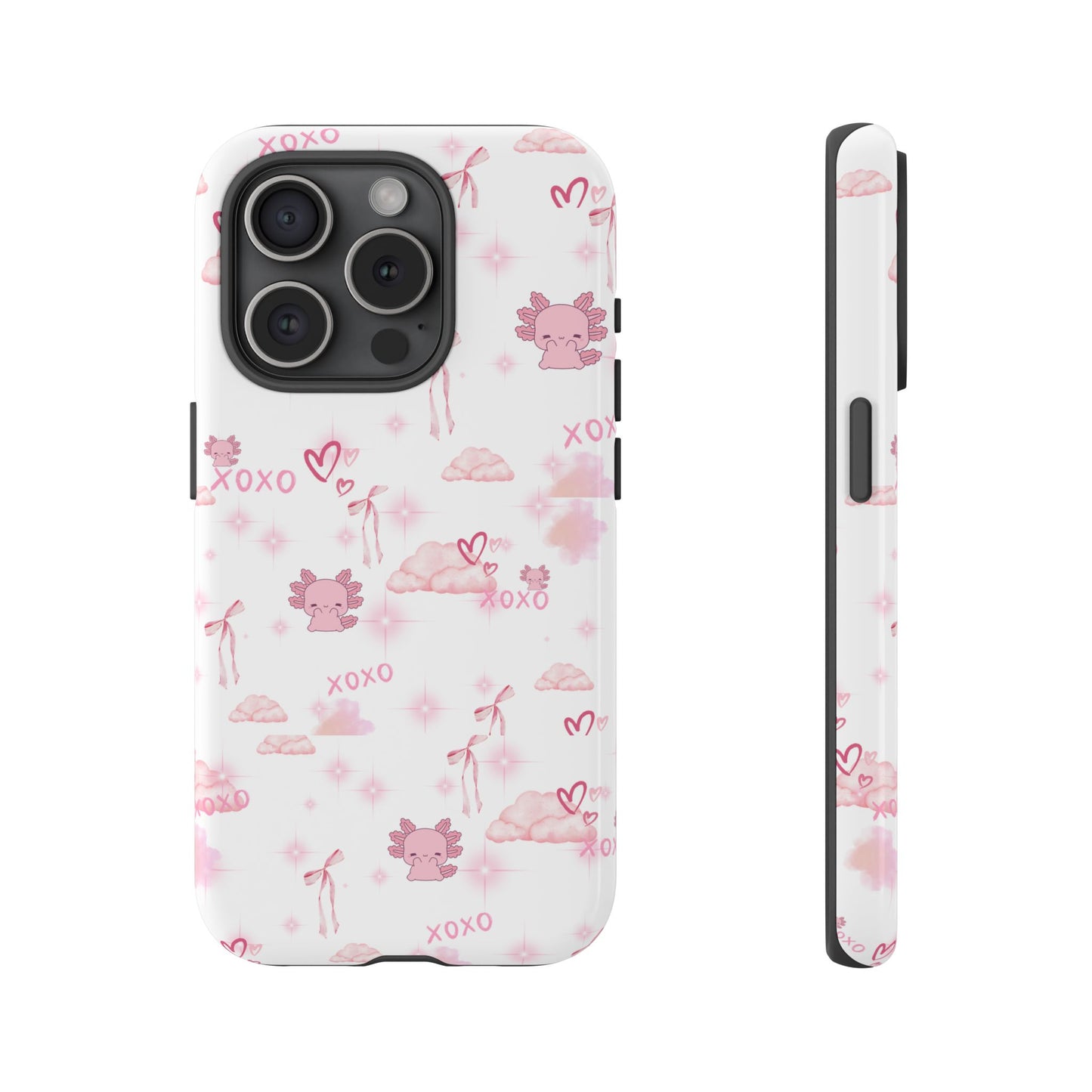 Pink clouds phone case