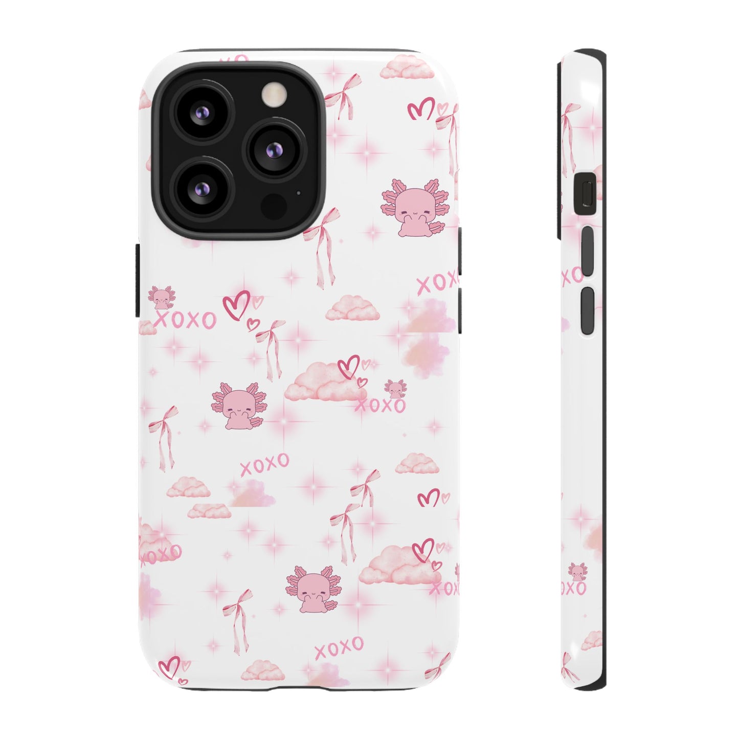 Pink clouds phone case