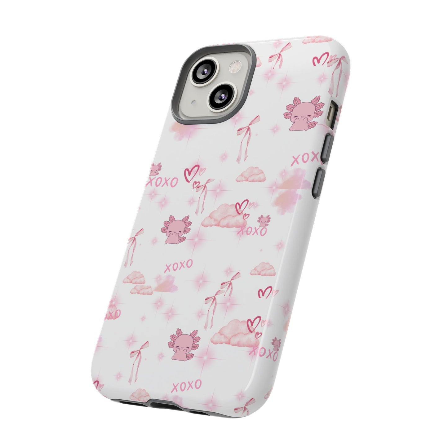 Pink clouds phone case