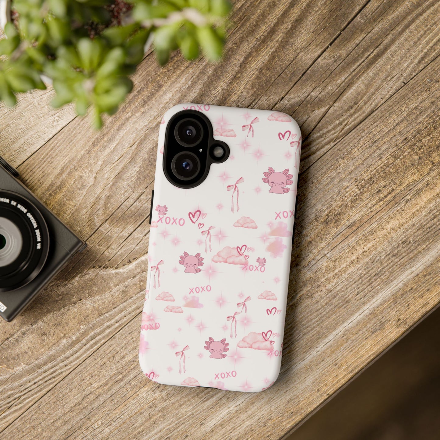 Pink clouds phone case