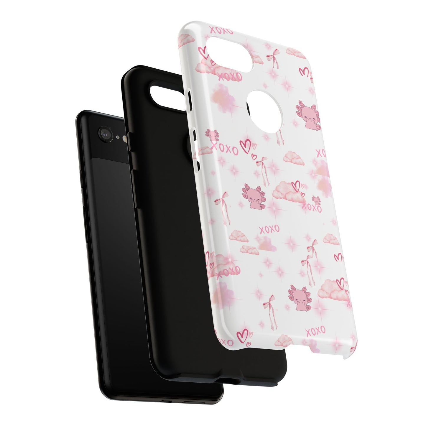 Pink clouds phone case
