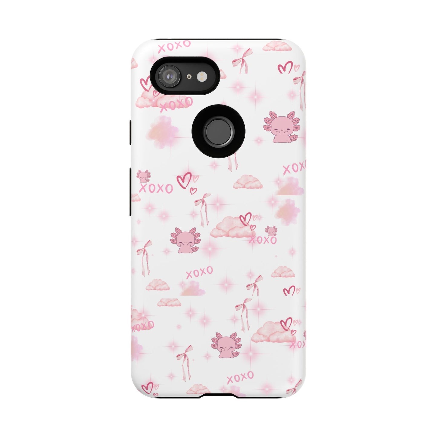 Pink clouds phone case