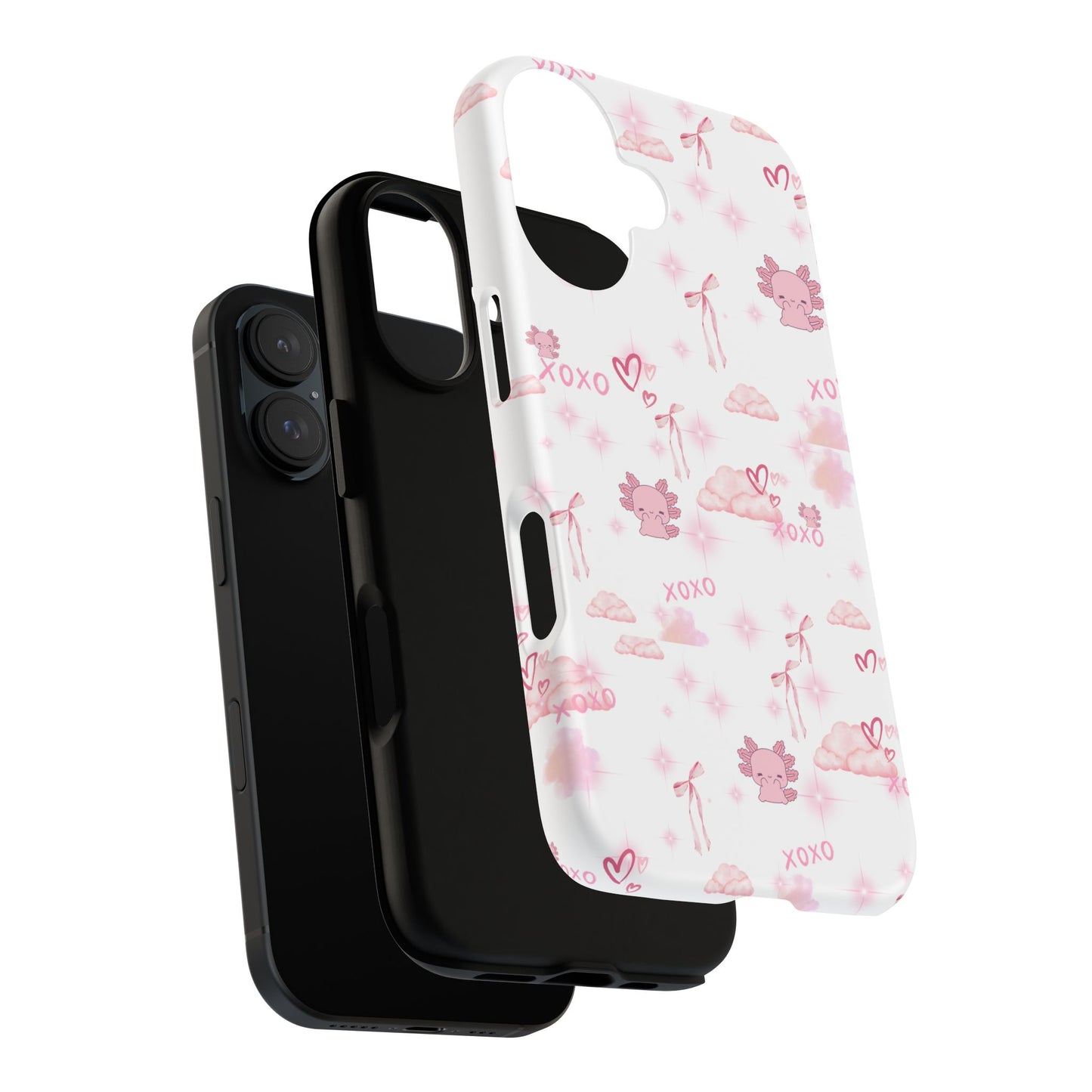 Pink clouds phone case