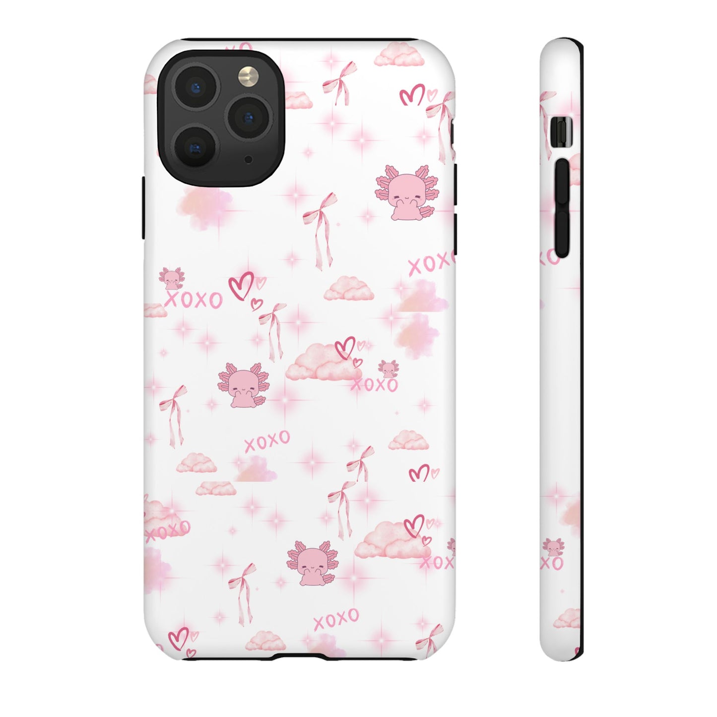 Pink clouds phone case