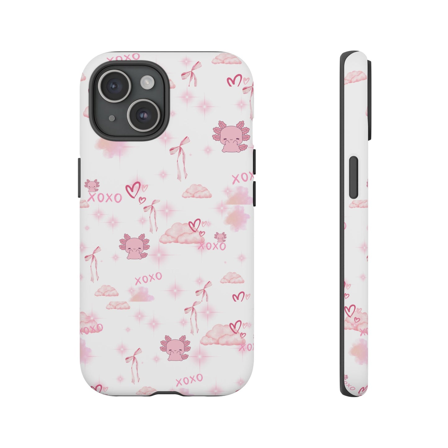 Pink clouds phone case