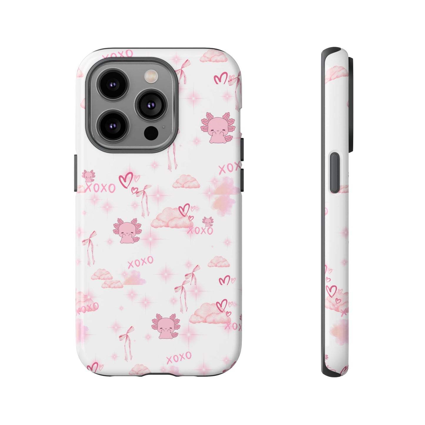 Pink clouds phone case