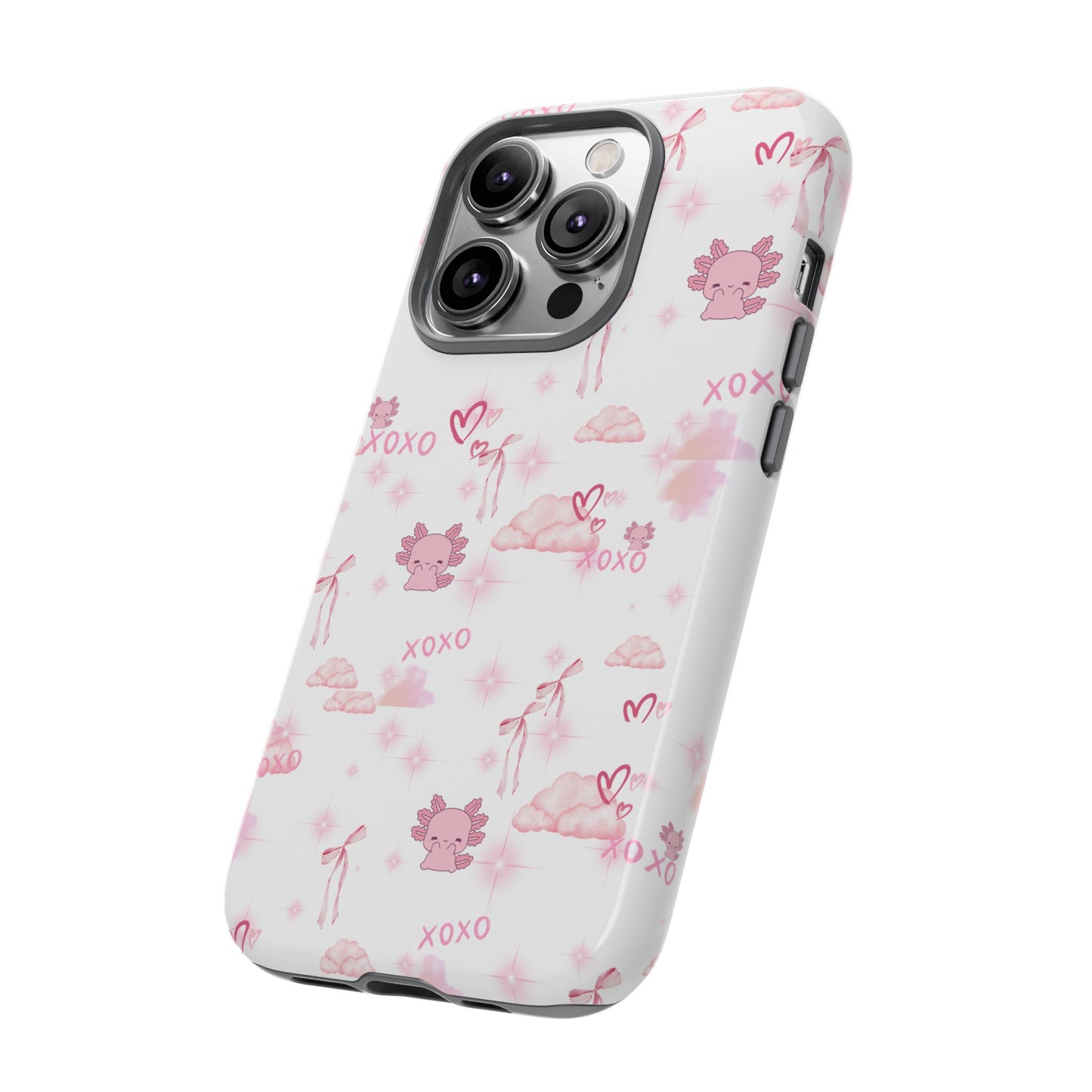 Pink clouds phone case