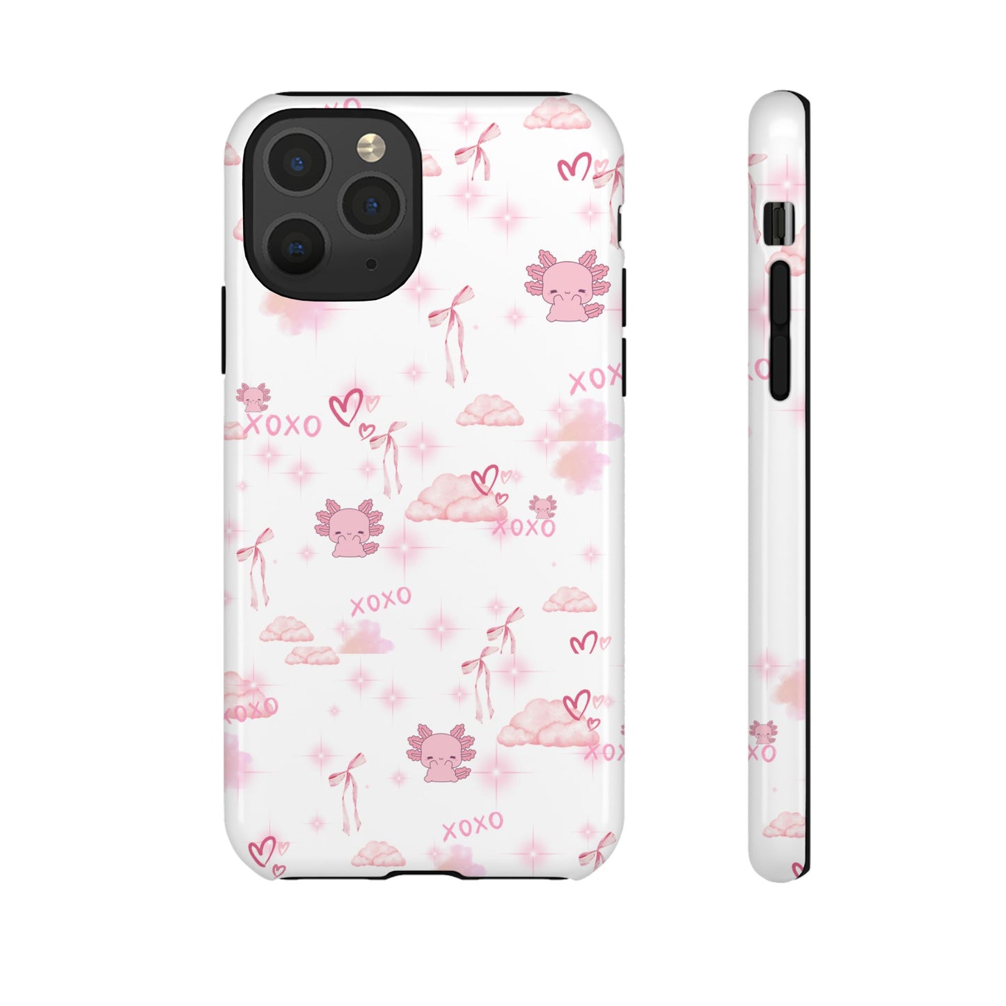 Pink clouds phone case