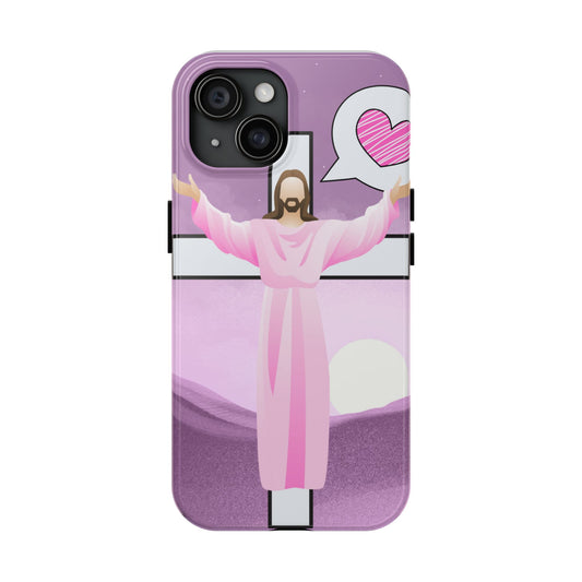 Jesus loves you phone case