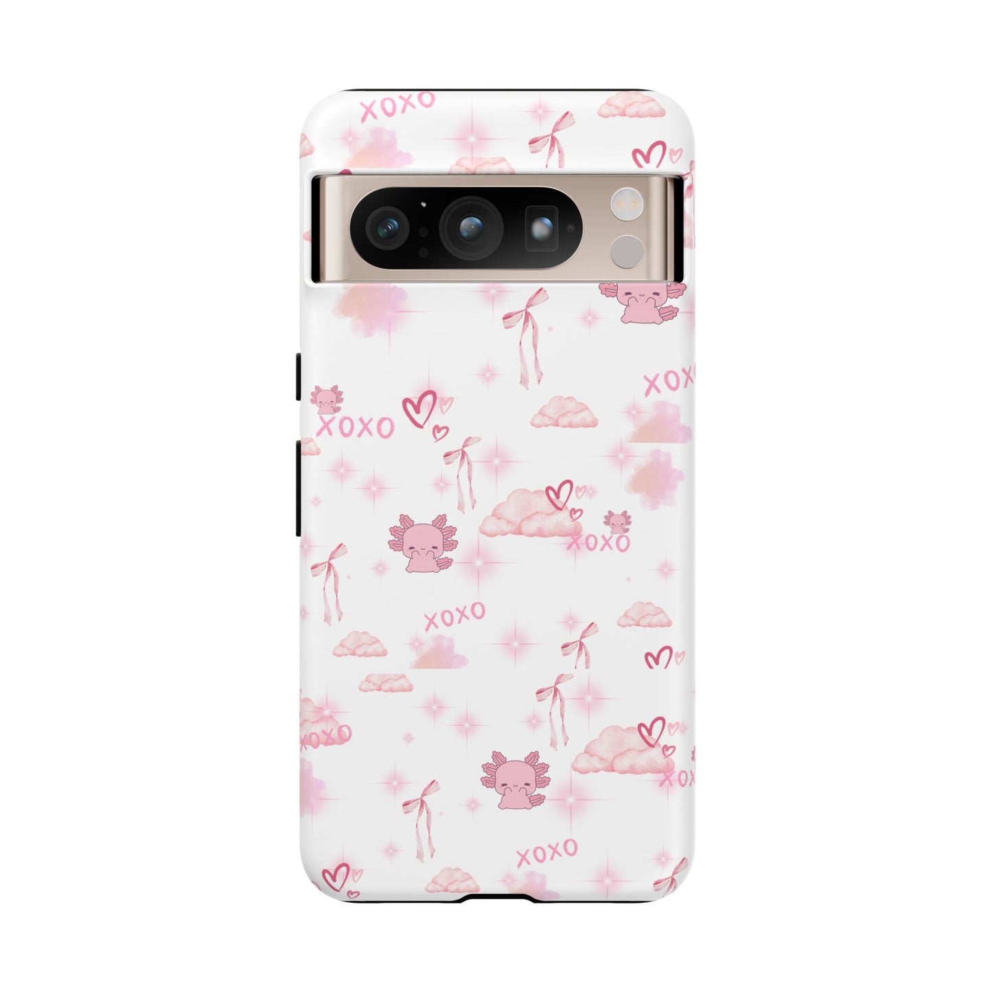 Pink clouds phone case