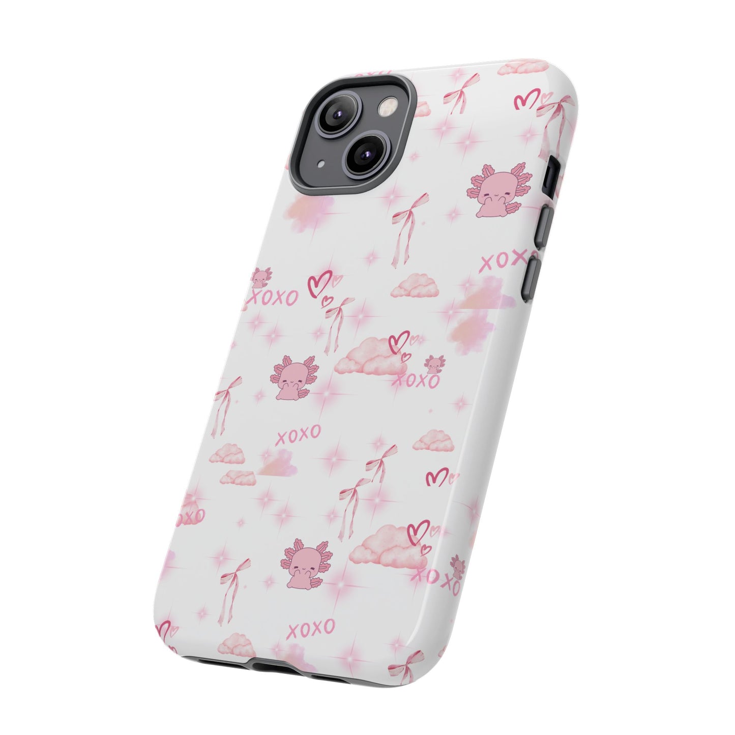 Pink clouds phone case