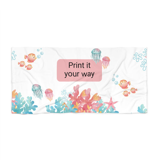 Personalizeble ocean beach towel