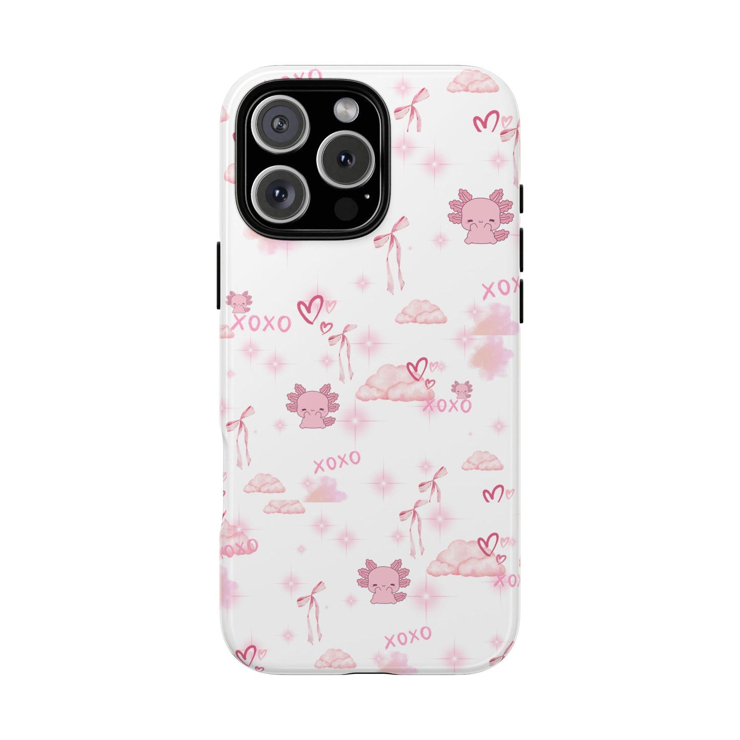 Pink clouds phone case