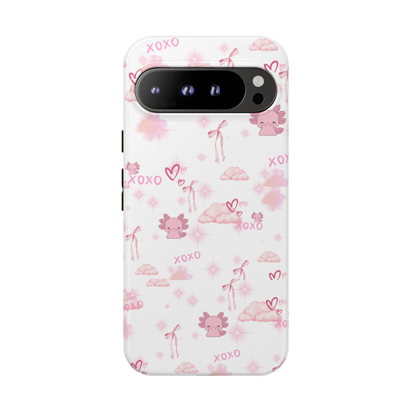 Pink clouds phone case