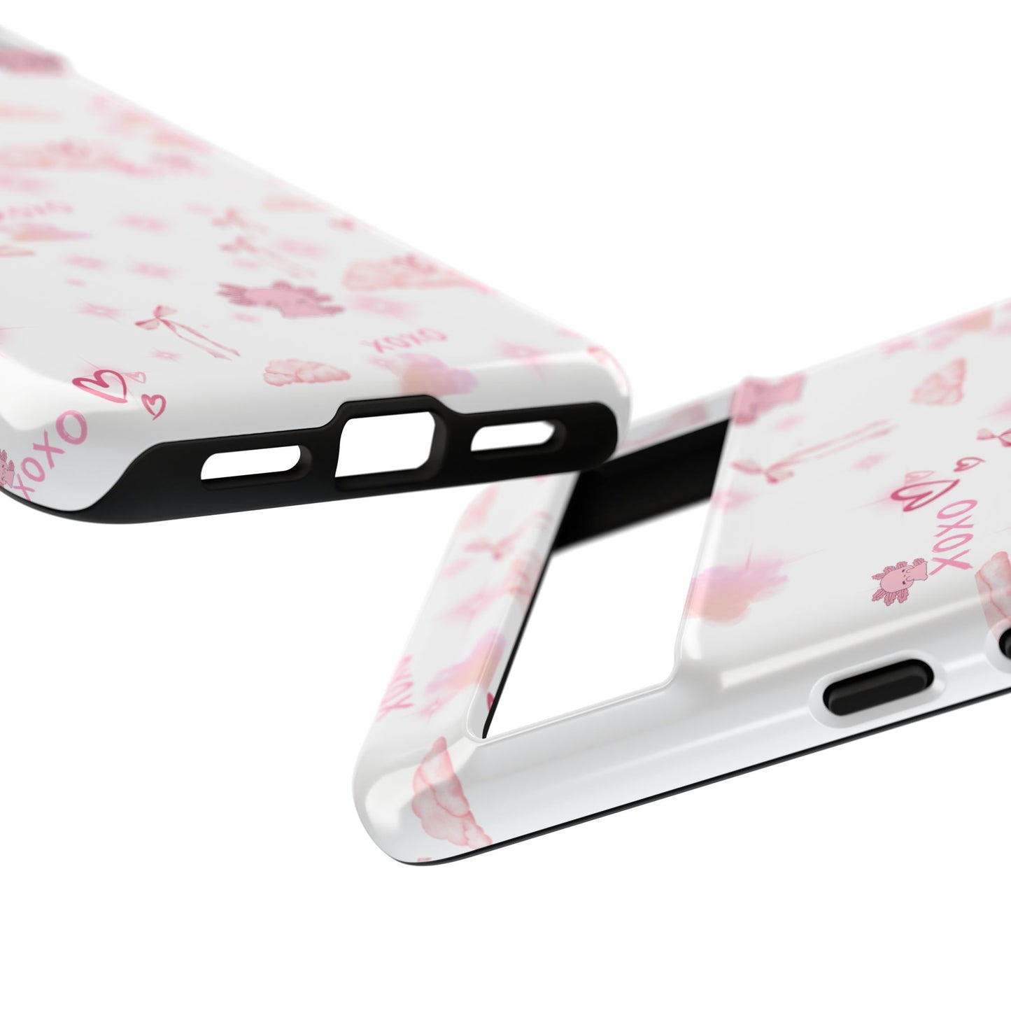 Pink clouds phone case