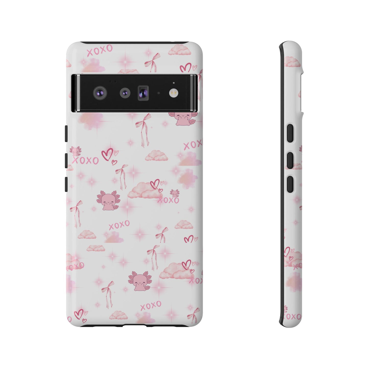 Pink clouds phone case
