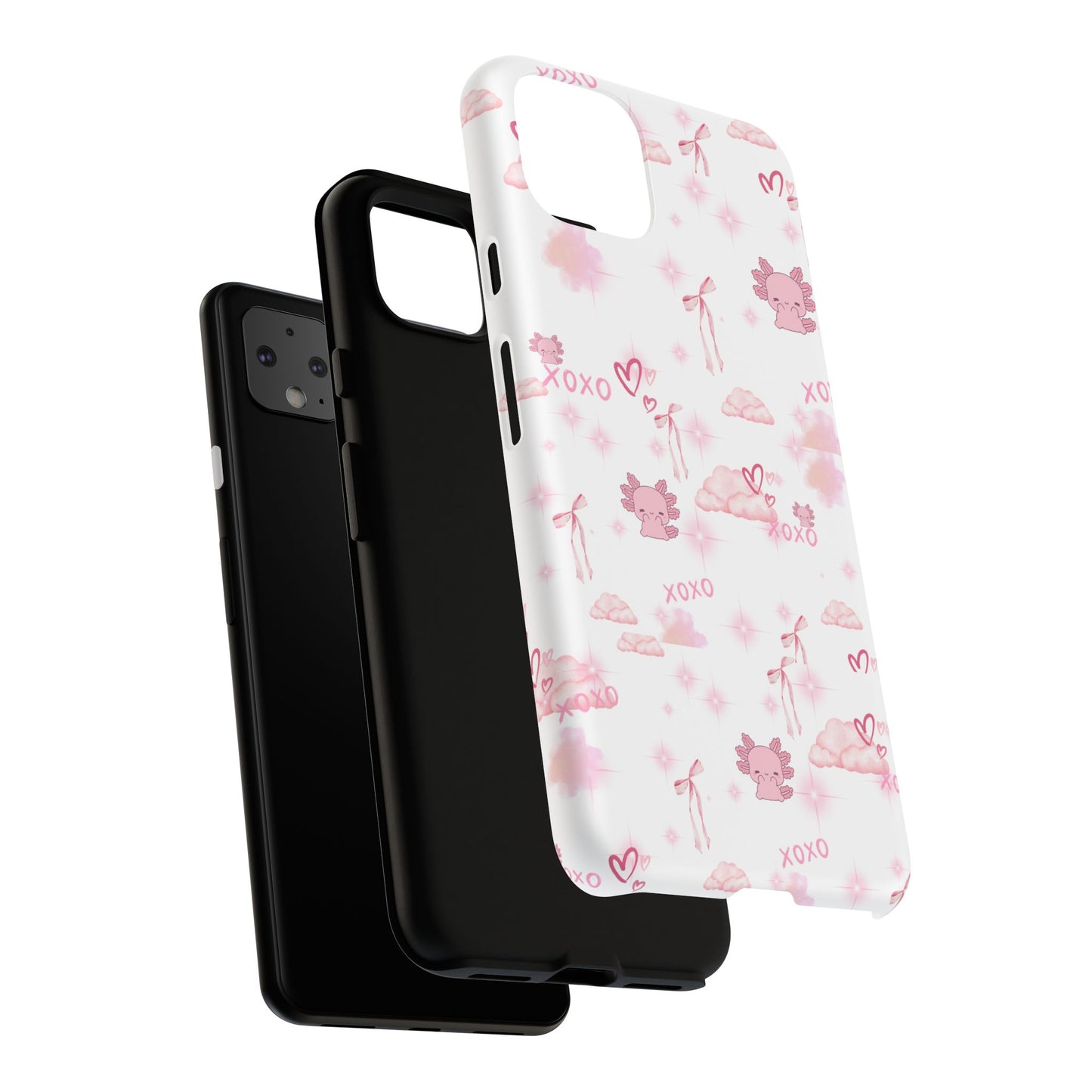 Pink clouds phone case