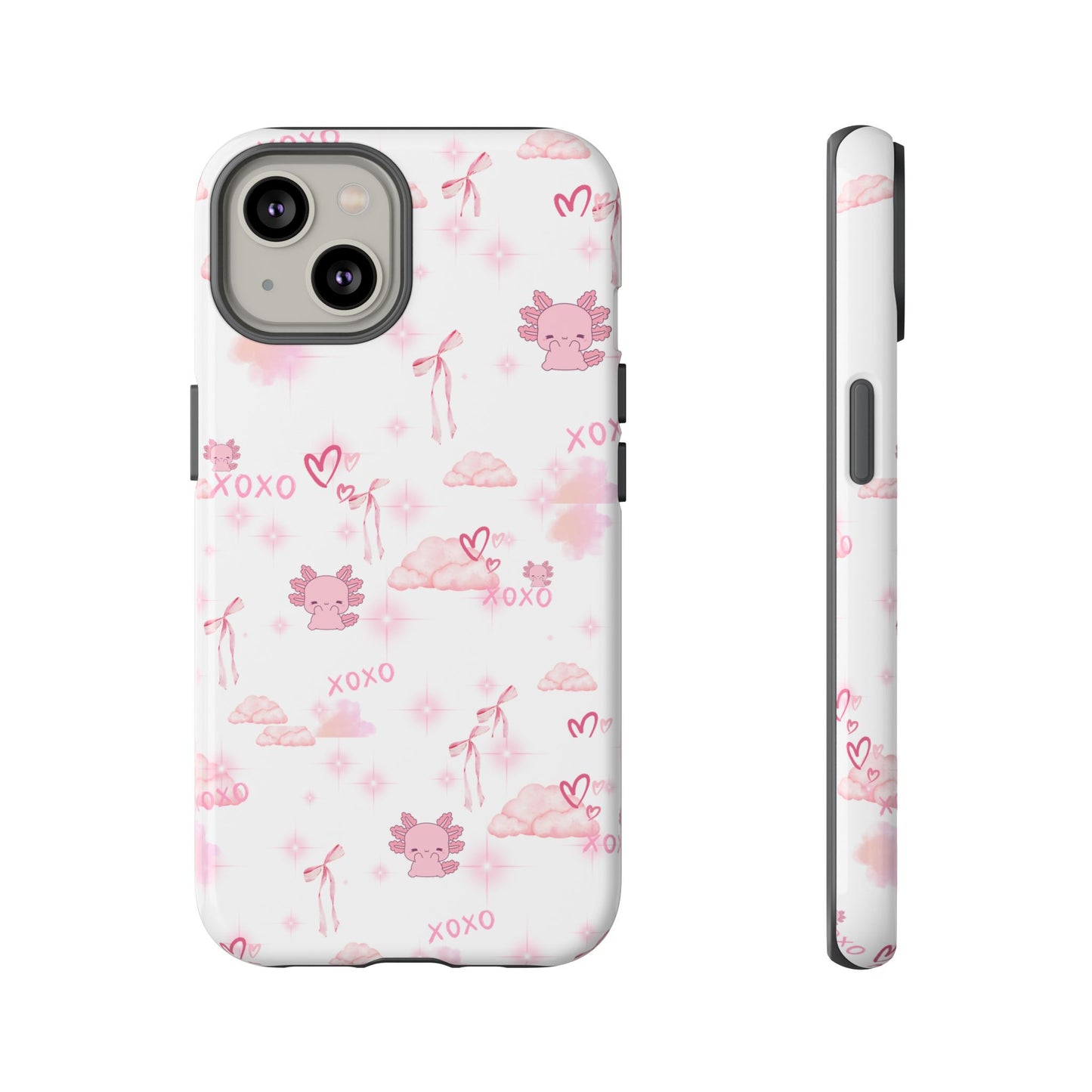 Pink clouds phone case