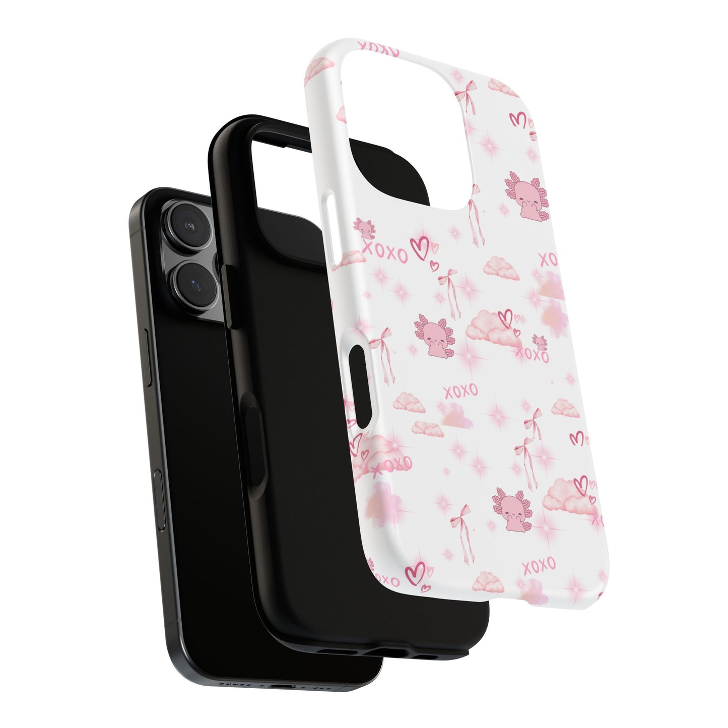 Pink clouds phone case