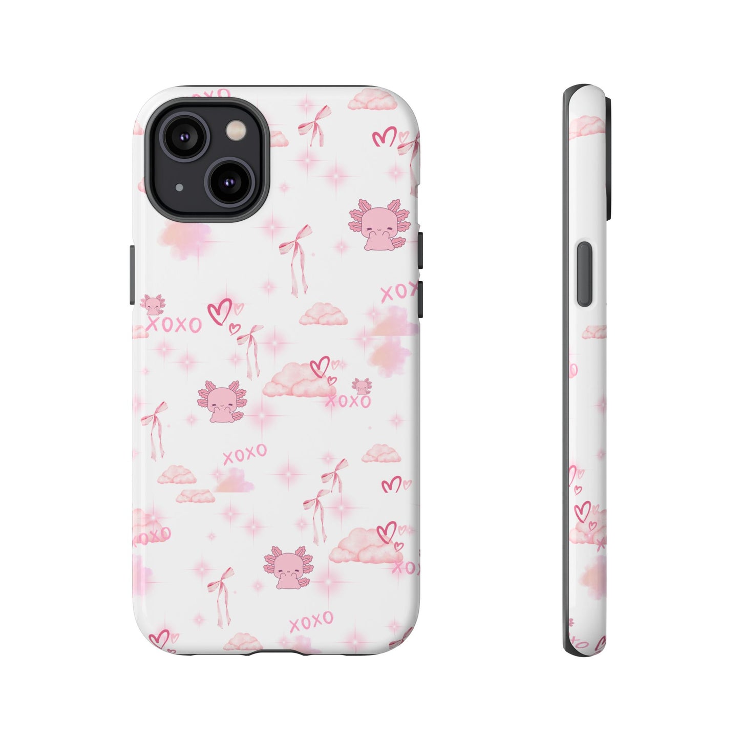 Pink clouds phone case