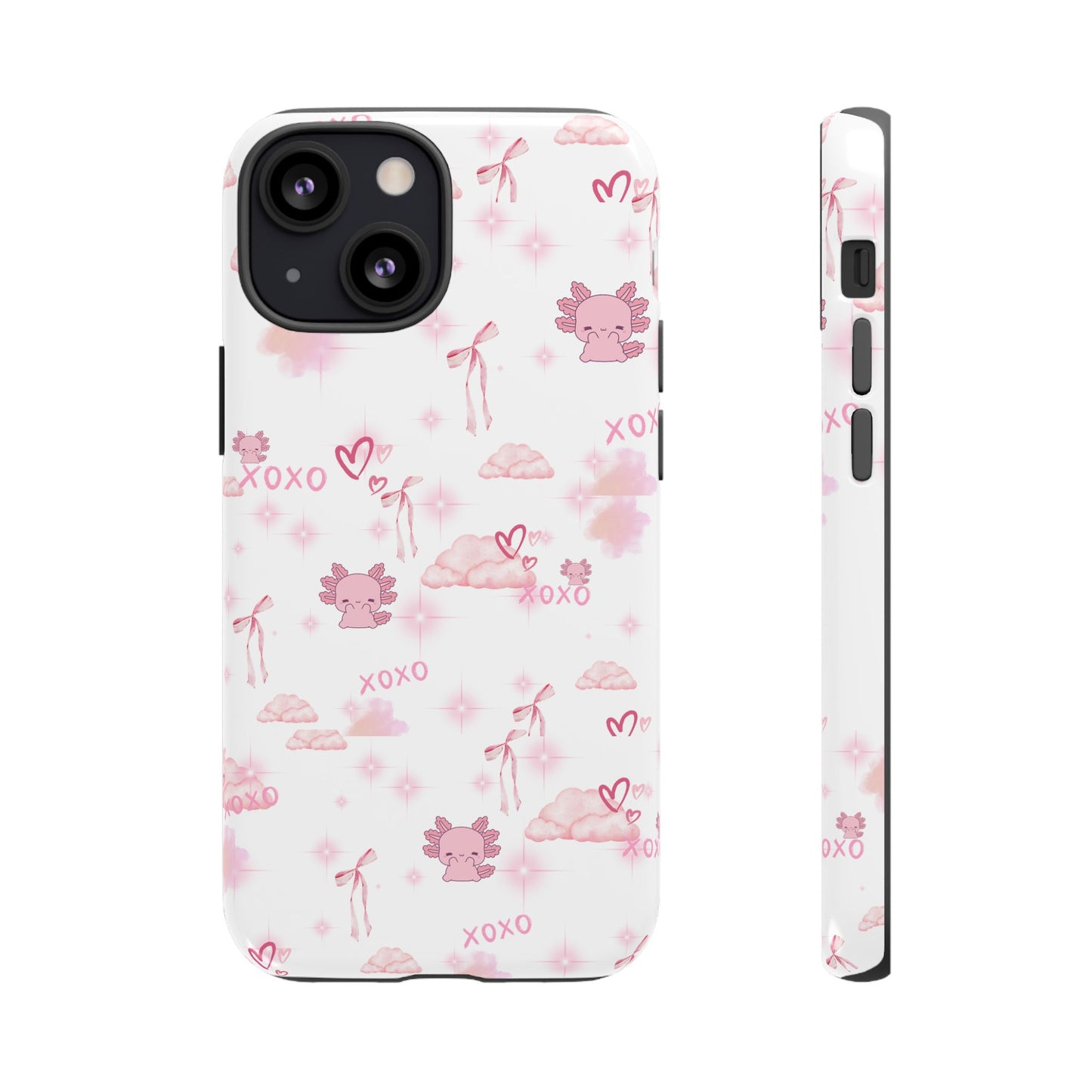 Pink clouds phone case