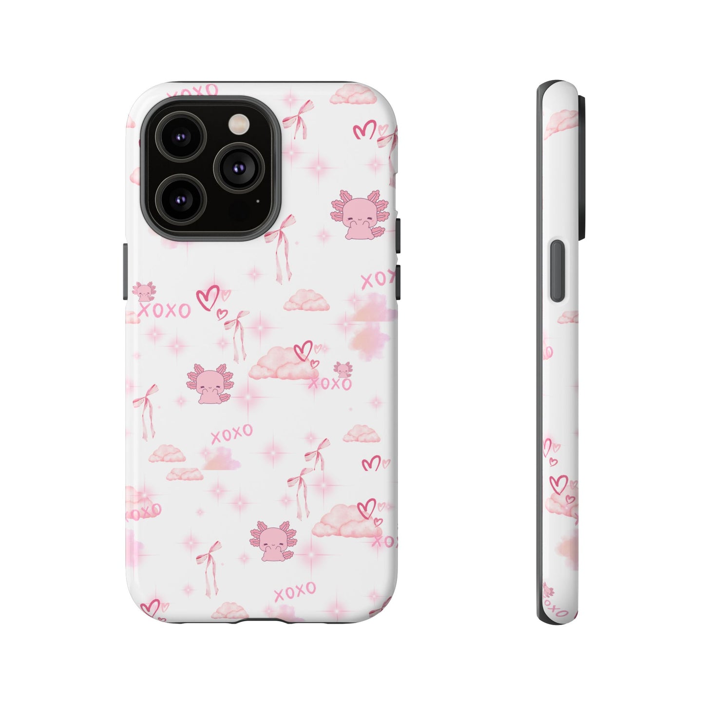 Pink clouds phone case