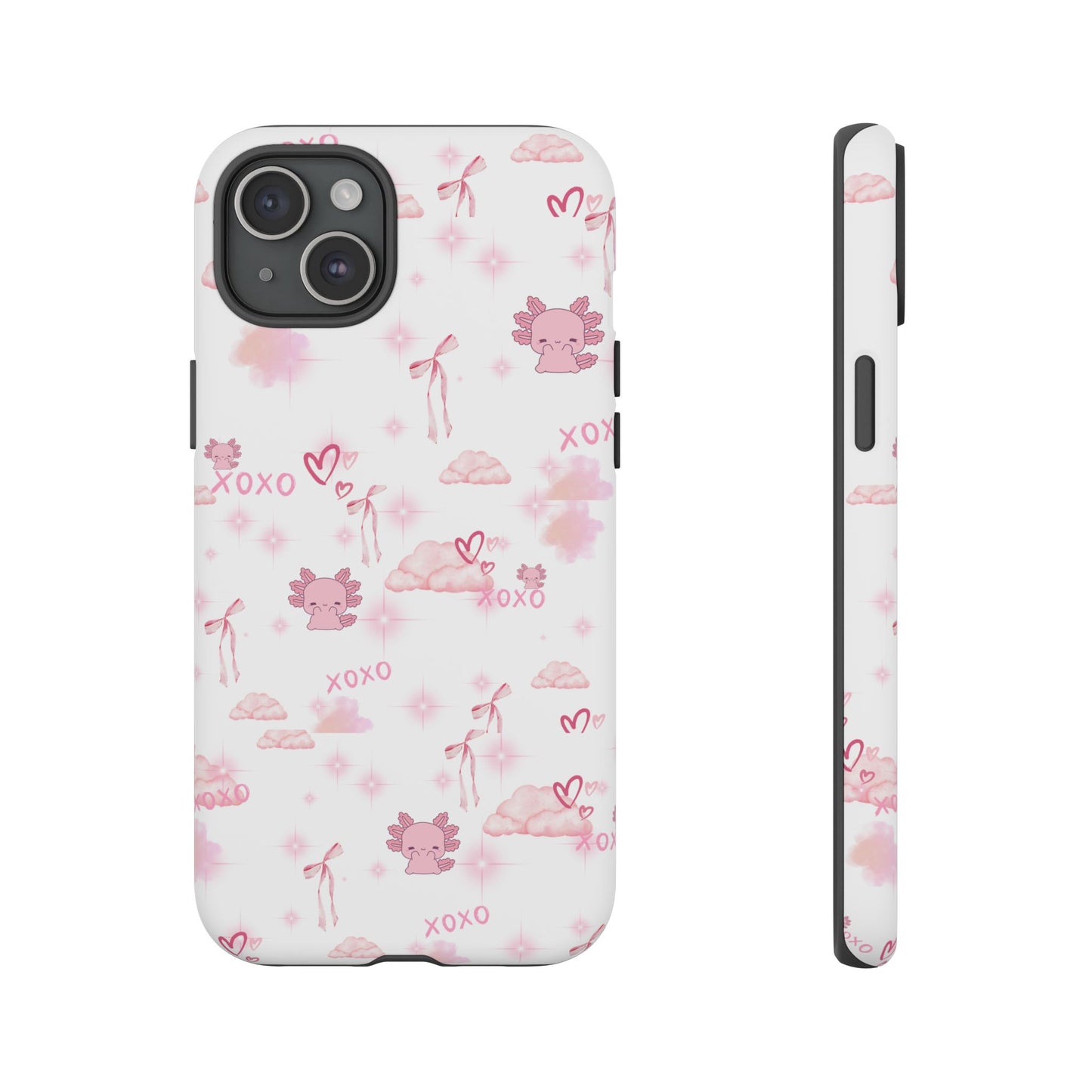 Pink clouds phone case