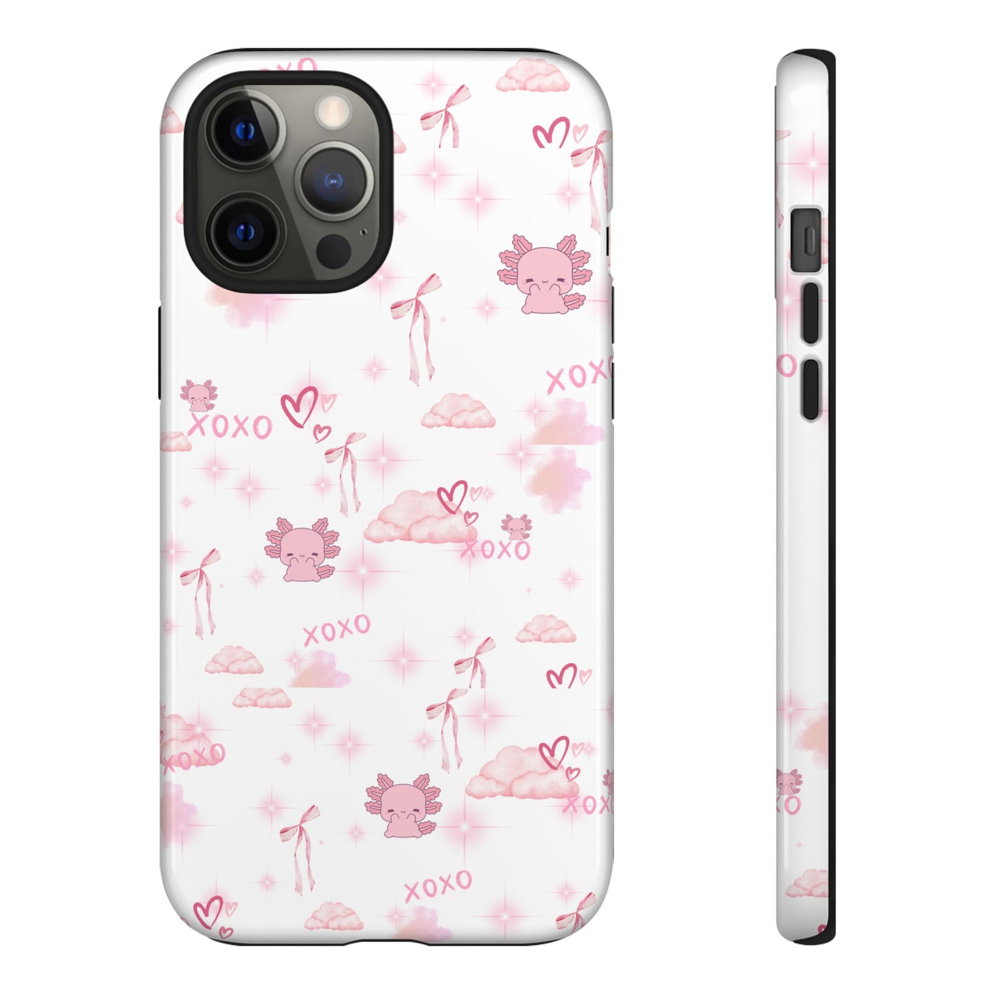 Pink clouds phone case