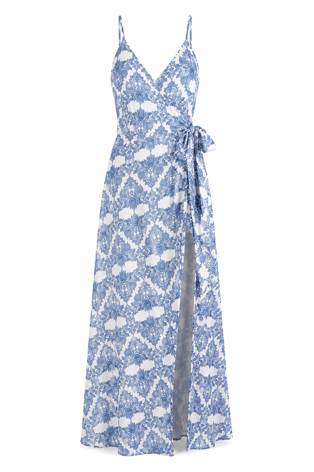 Zee Blauw Slit Jurk