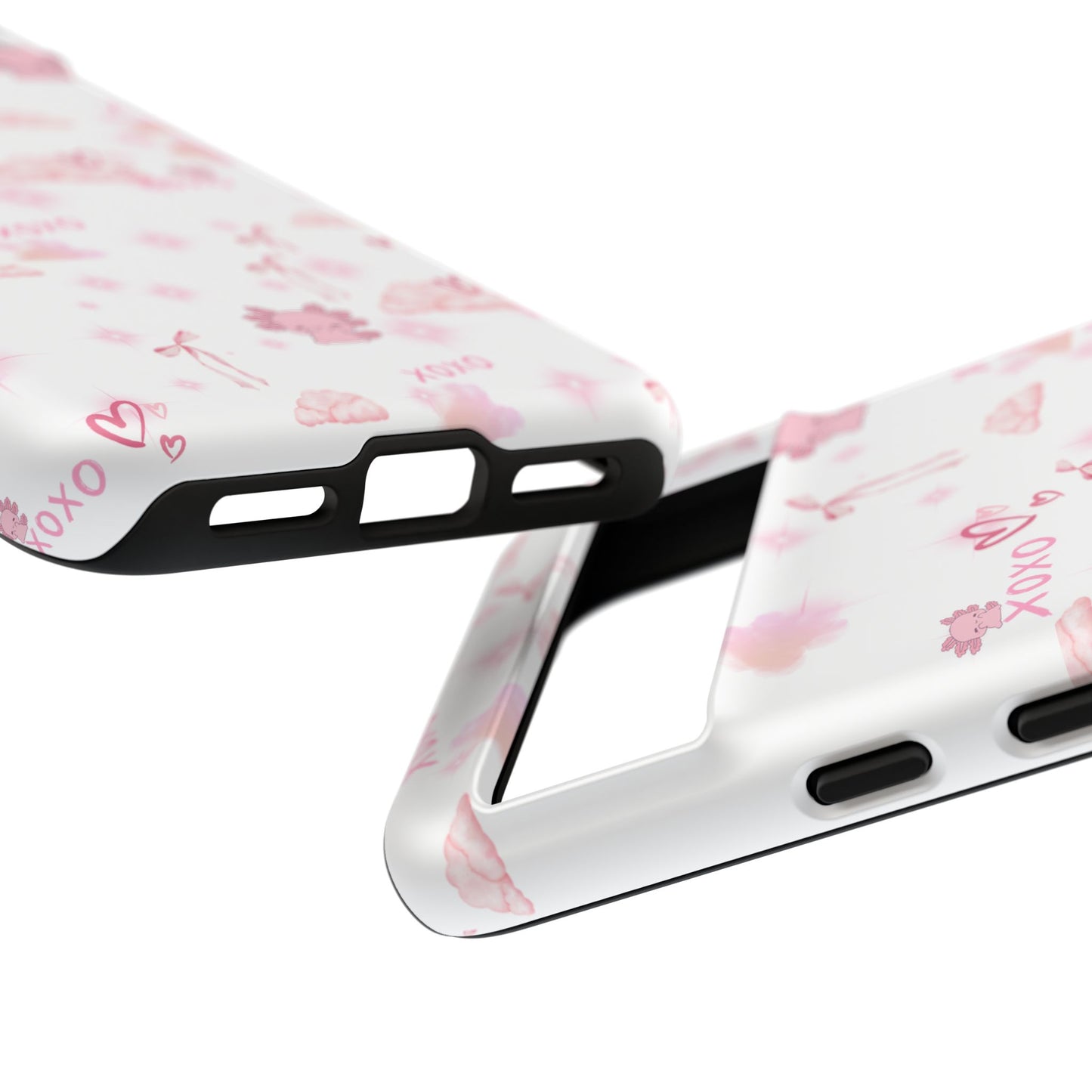Pink clouds phone case