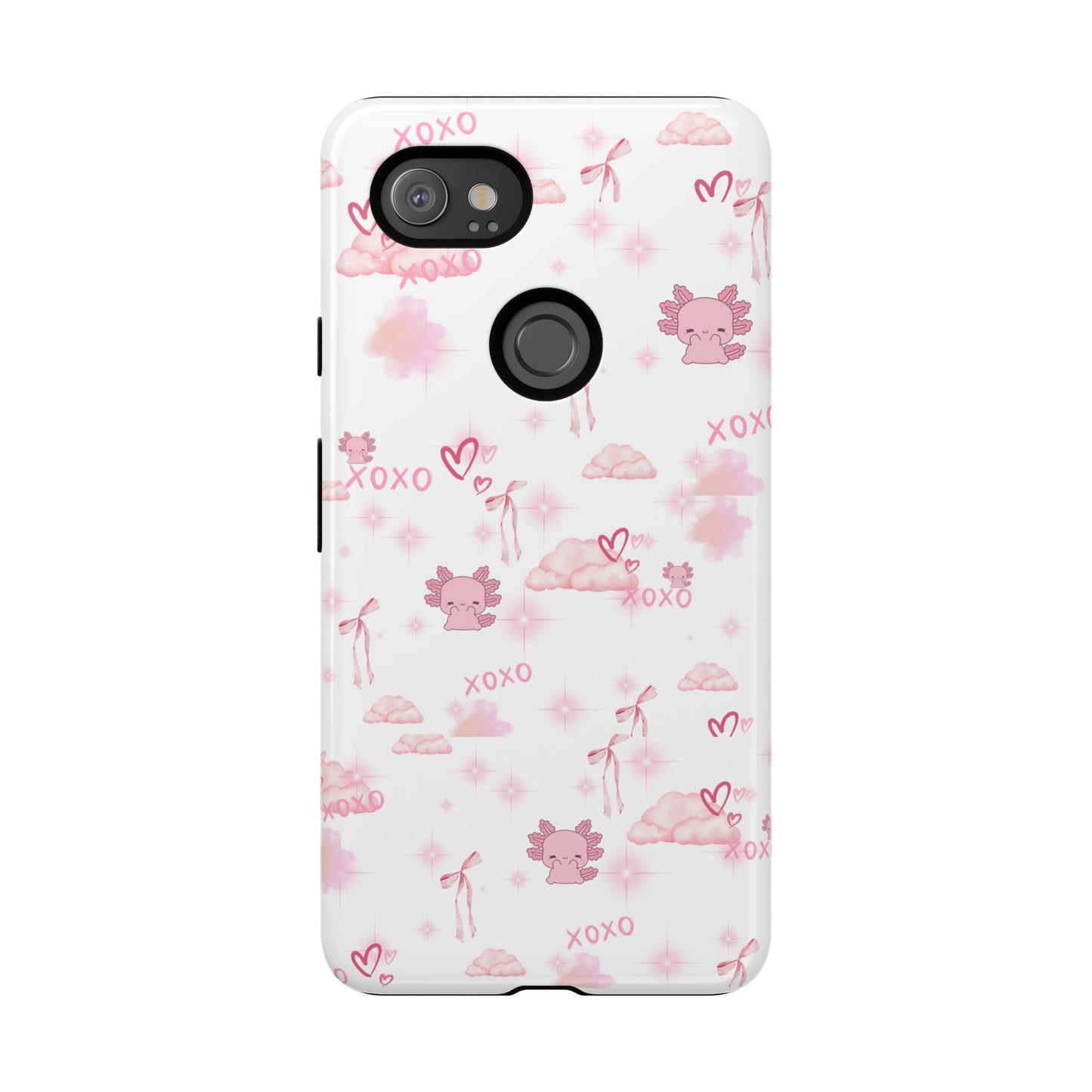 Pink clouds phone case