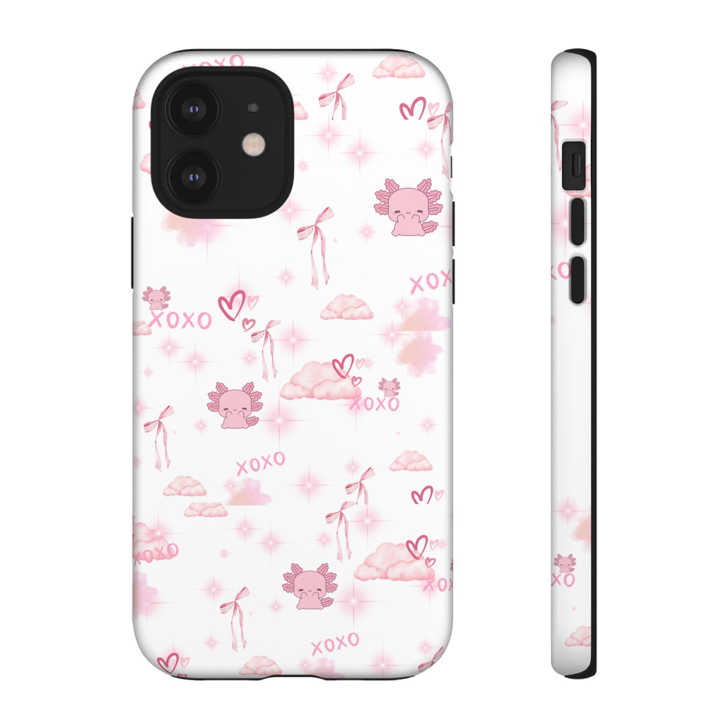 Pink clouds phone case