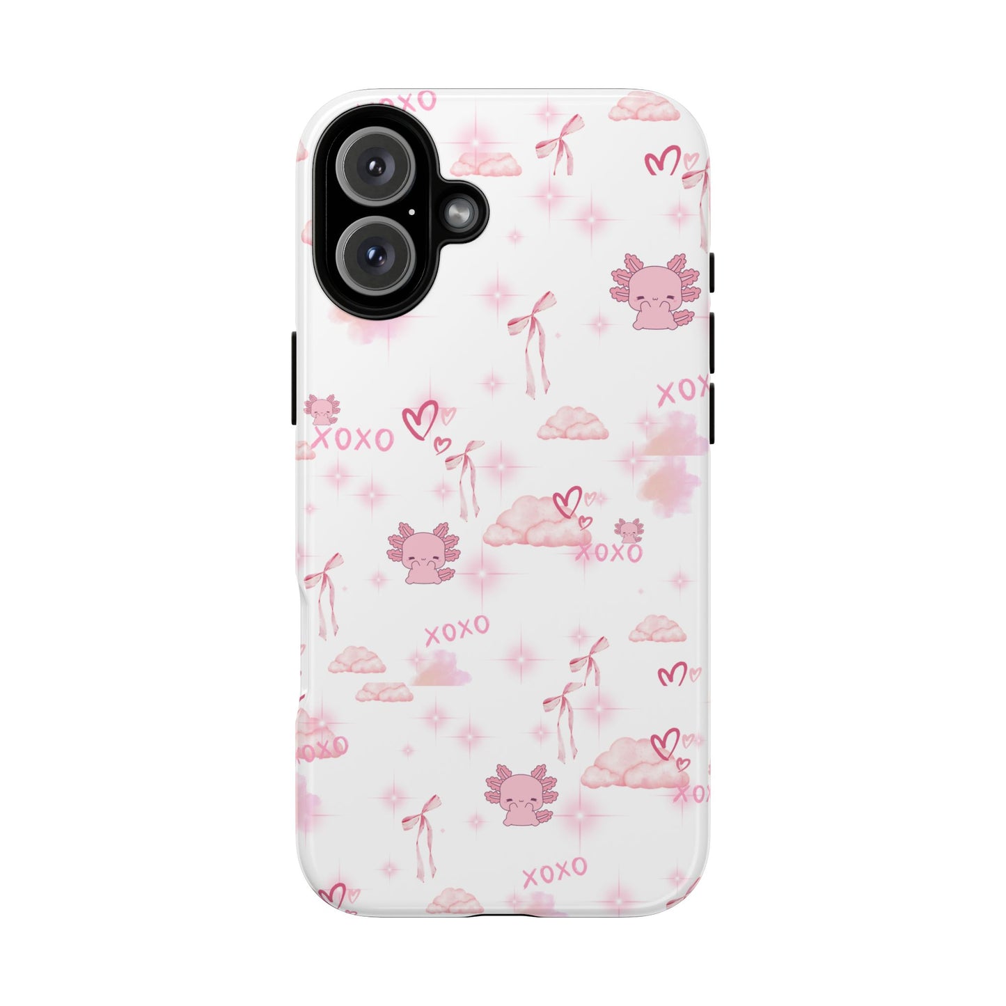 Pink clouds phone case