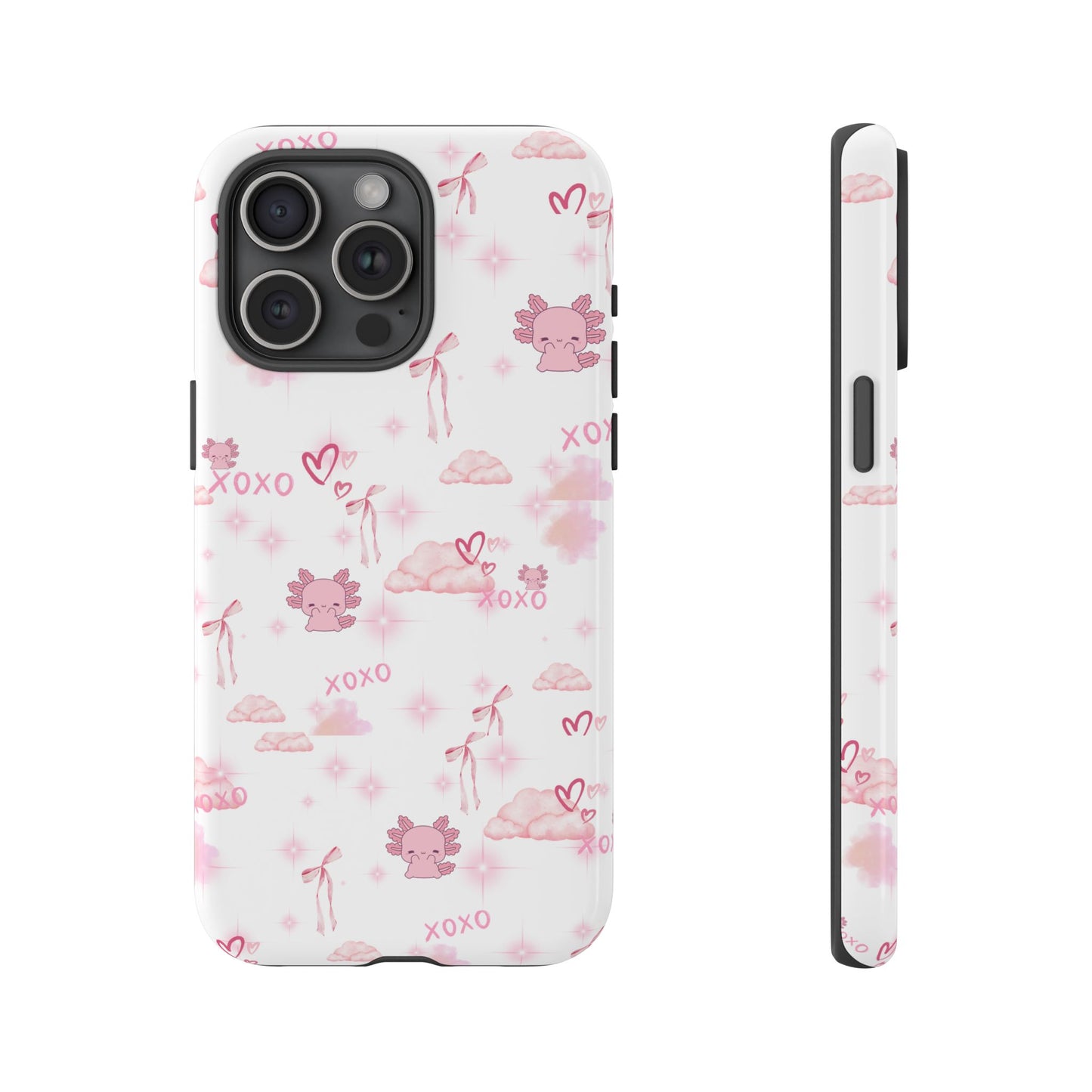 Pink clouds phone case