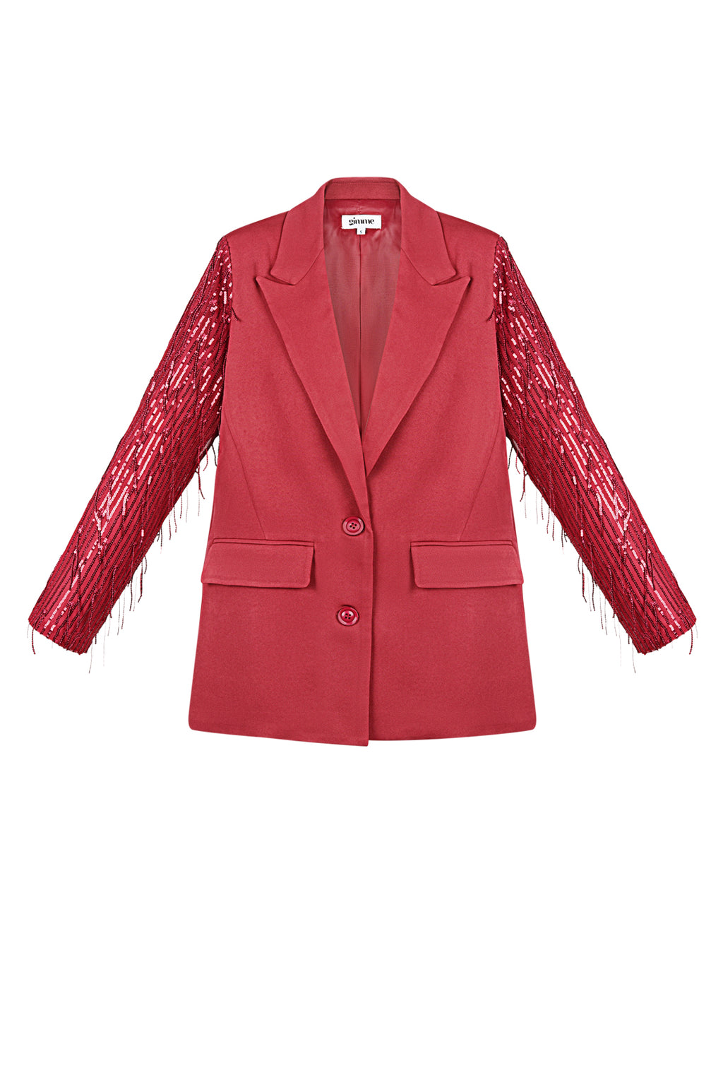 Blazer glitter sleeves