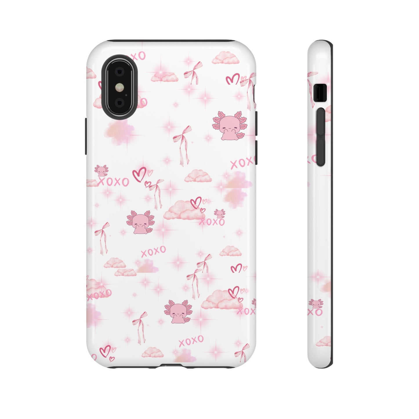 Pink clouds phone case