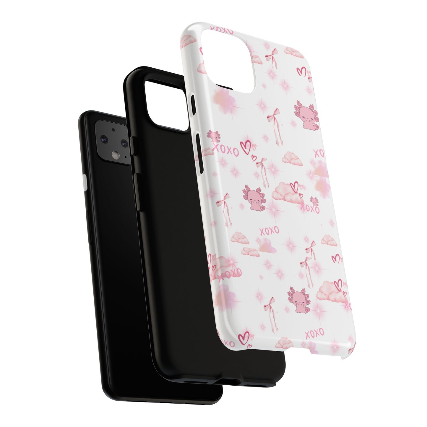 Pink clouds phone case