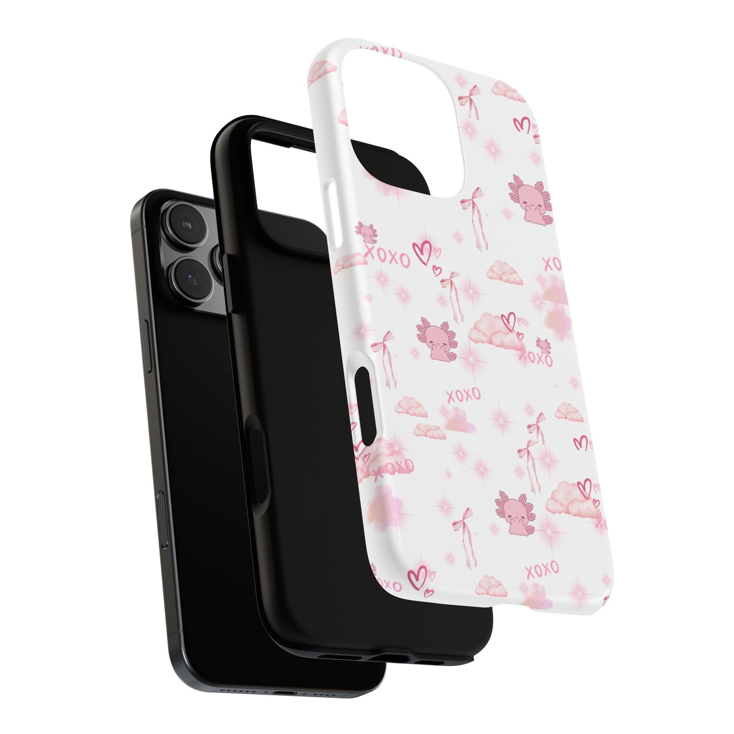 Pink clouds phone case