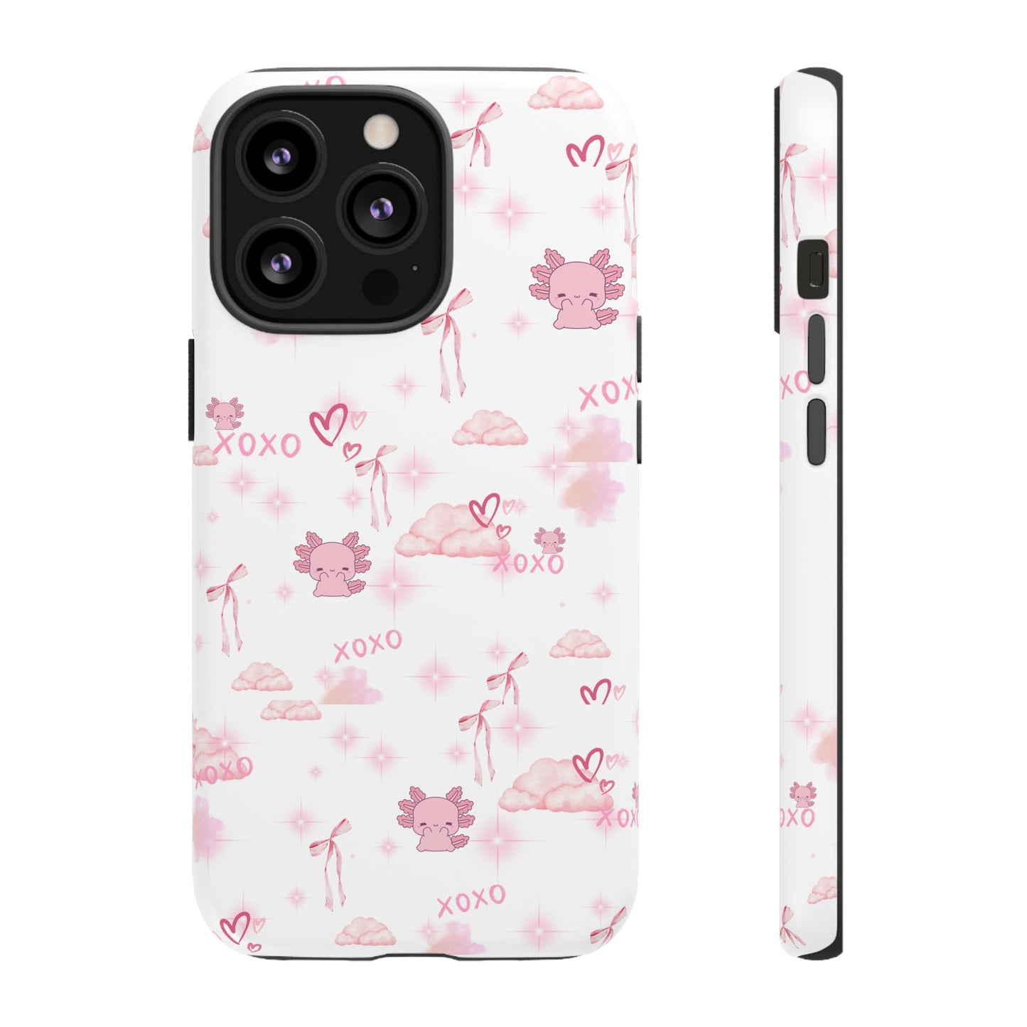 Pink clouds phone case