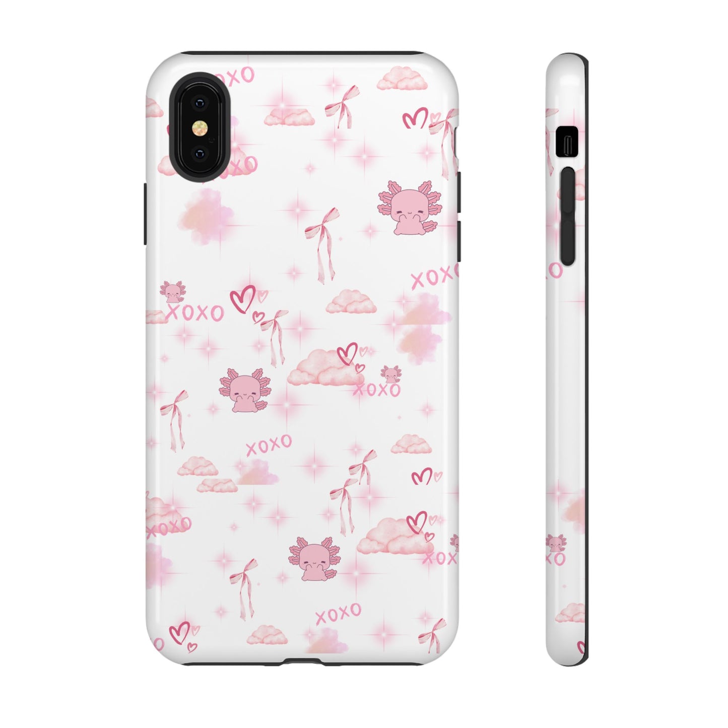 Pink clouds phone case