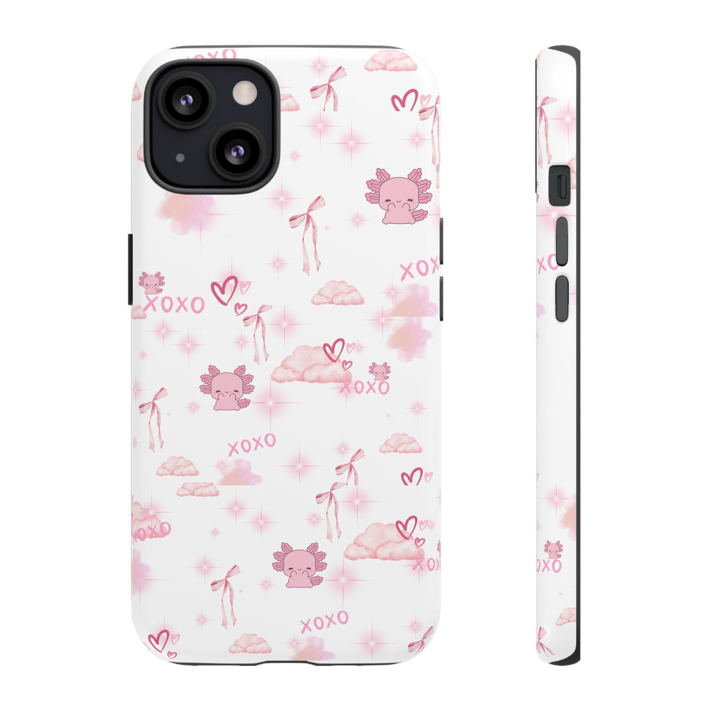 Pink clouds phone case