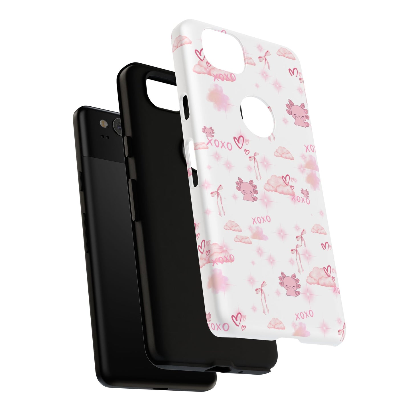 Pink clouds phone case