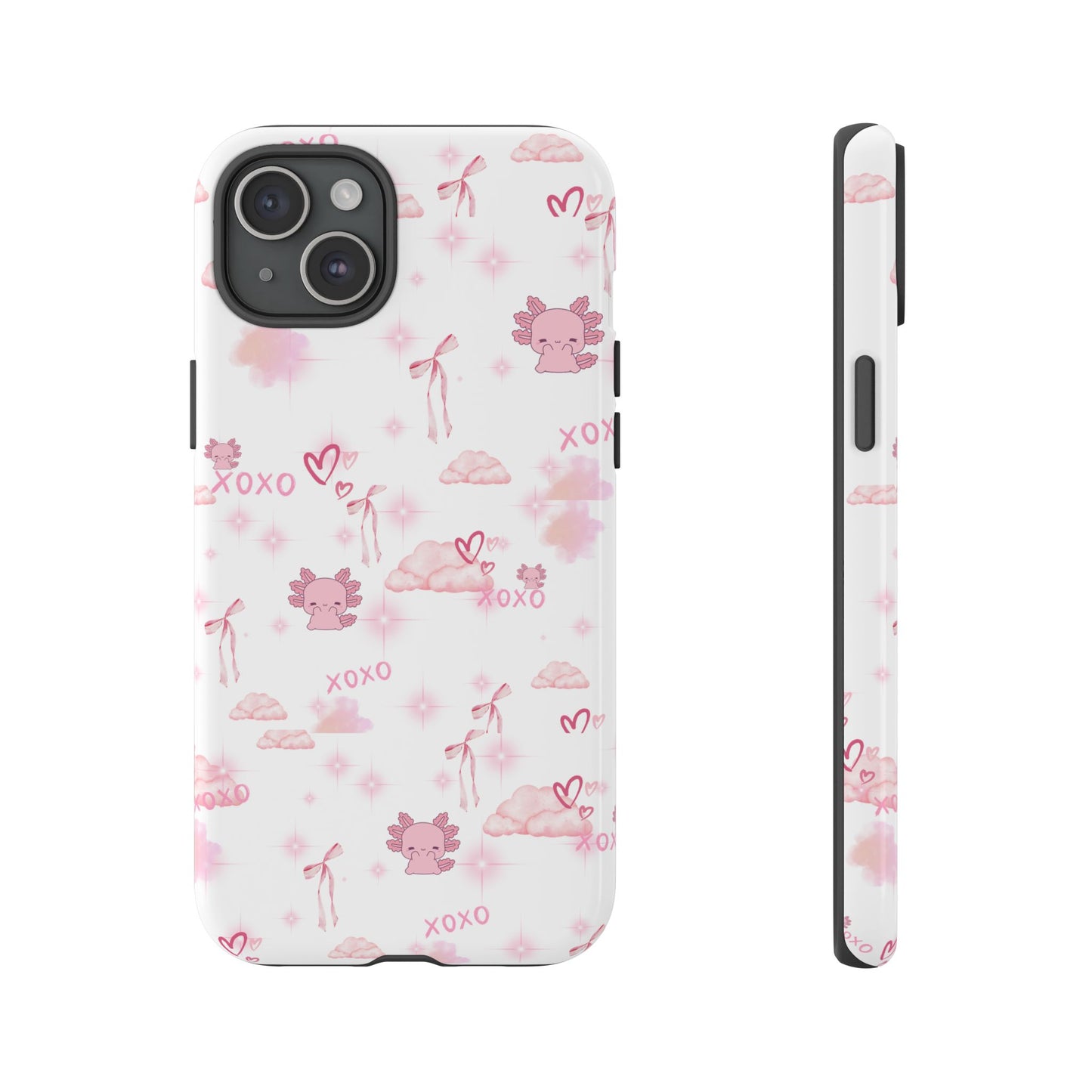 Pink clouds phone case