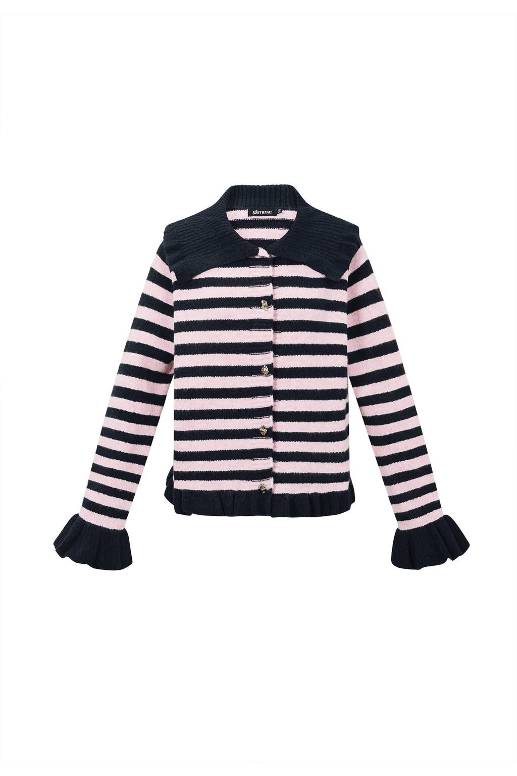 Polyester fiber (polyester) Knit cardigan Stripes Casual Fall/Winter  Clothes