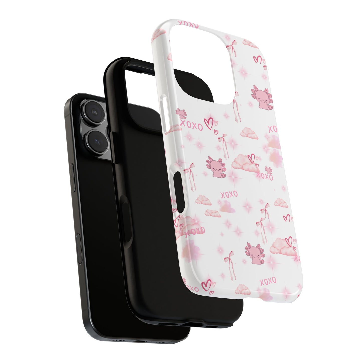 Pink clouds phone case