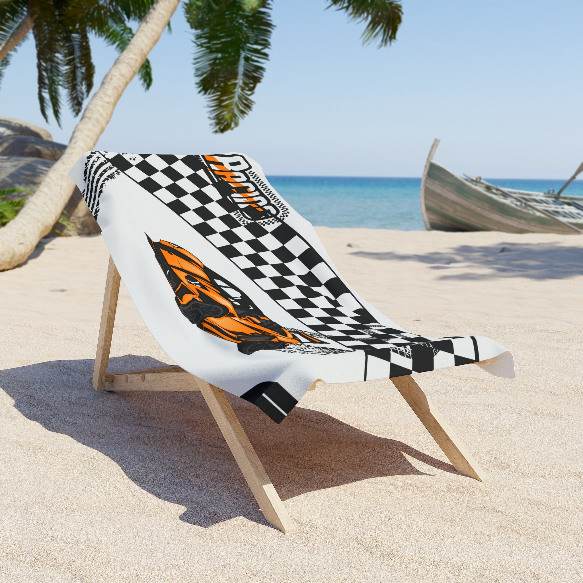 Race Beach Towel