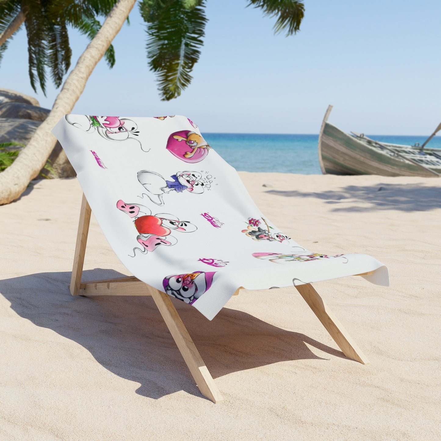 Diddle beach towel