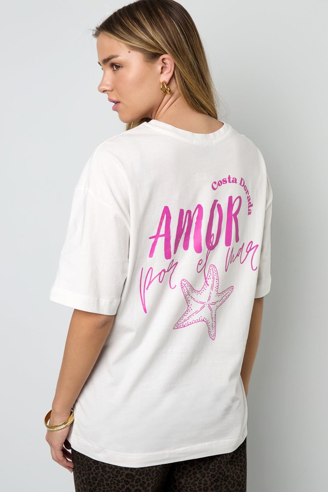 Amor por el mar oversized tee